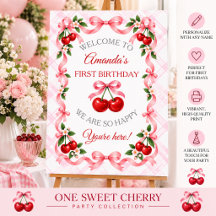Panneau de bienvenue pour un premier anniversaire
