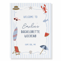 Panneau de bienvenue pour un week-end de célibatai