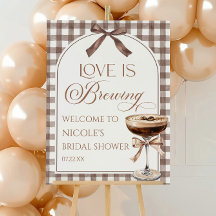 Panneau de bienvenue pour une baby shower Love Is 