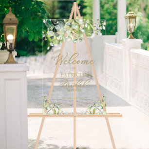 Panneau de bienvenue pour une baby shower sur le t