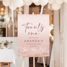 Panneau de bienvenue pour une fête d'anniversaire