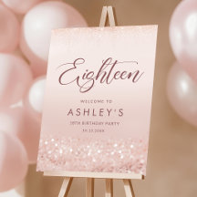 Panneau de bienvenue pour une fête d'anniversaire