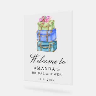 Panneau de bienvenue pour une fête prénuptiale de