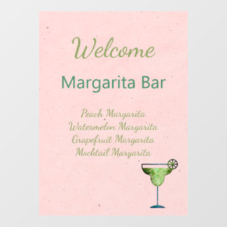 Panneau de Bienvenue Texte Personnalisé Bar à Marg