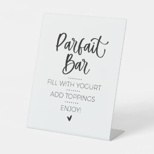 Panneau de Brunch minimaliste de la barre de parfa