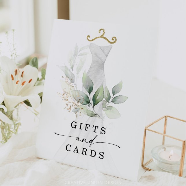 Panneau de Cadeaux de Fête de Mariage à l'Aquarell (Créateur téléchargé)