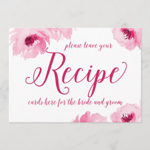 Panneau de cartes de recette Imprimer