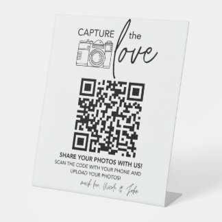 Panneau de code QR de mariage | Panneau de mariage