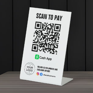 Panneau de code QR de paiement par numérisation Ca