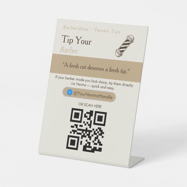 Panneau de code QR de votre chauffeur propre | Pou (Recto)