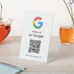Panneau de code QR Google pour examen d'entreprise