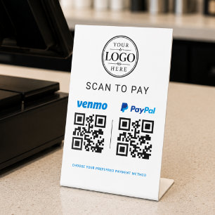 Panneau de code QR pour payer en scannant