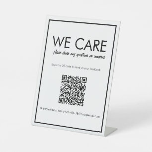Panneau de compteur de commentaires de code QR bla