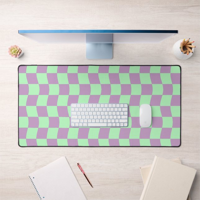 Panneau de contrôle mignon Pastel Purple Green Wav (Bureau 1)