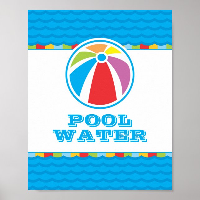 Panneau de décoration de la piscine de Beach Ball (Devant)