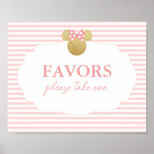 Panneau de décoration pour fête prénatale Minnie R
