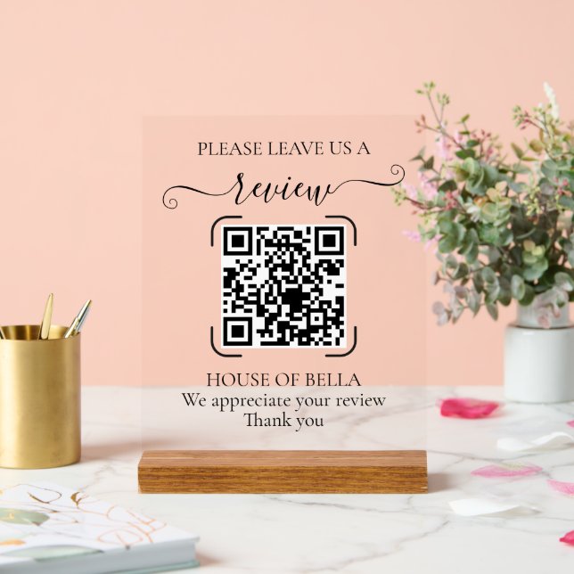 Panneau de demande d'avis avec QR Code en écriture (Mariage)