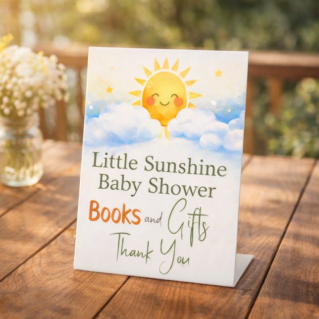 Panneau de douche pour bébé à l'aquarelle Sunshine (Créateur téléchargé)