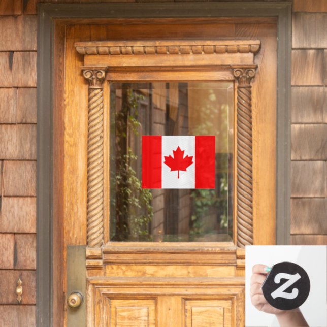 Panneau de fenêtre Canada, Clôture, Drapeau canadi (Porte d'accueil)