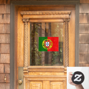 Panneau de fenêtre du Portugal, Clin, Drapeau du P