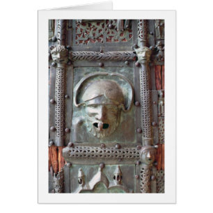 Panneau de gargouille de la porte gauche du