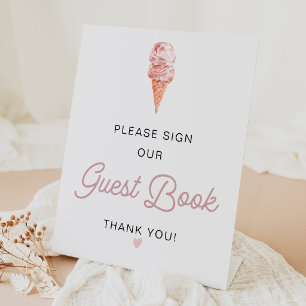 Panneau de glace rétro Signez notre livre d'or