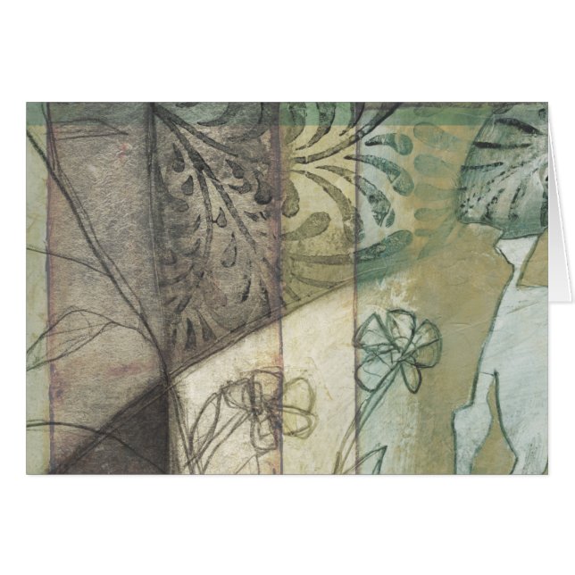 Panneau de jardin avec Feuilles, fleurs et herbe (Devant horizontal)