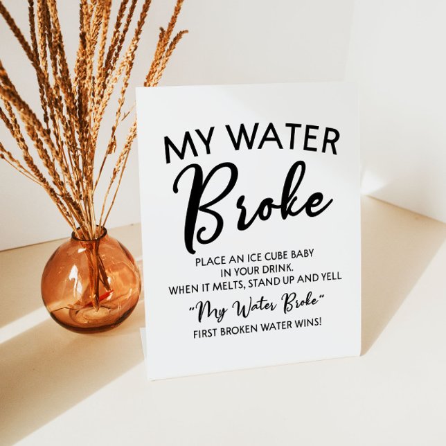 Panneau de jeu Mon Baby shower de rupture d'eau (Créateur téléchargé)