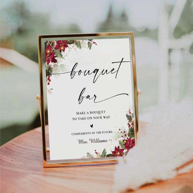 Panneau de la barre de bouquet Mariage Rustique Pi (Créateur téléchargé)