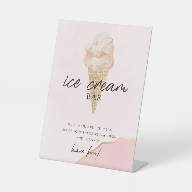 Panneau de la barre de crème glacée de la Fête des (Recto)