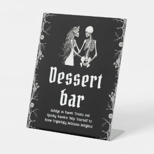 Panneau de la barre de dessert de squelette d'Hall