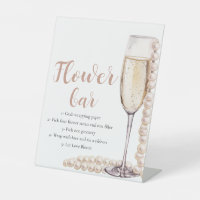 Panneau de la barre de fleurs Gold Pearl & Prosecc