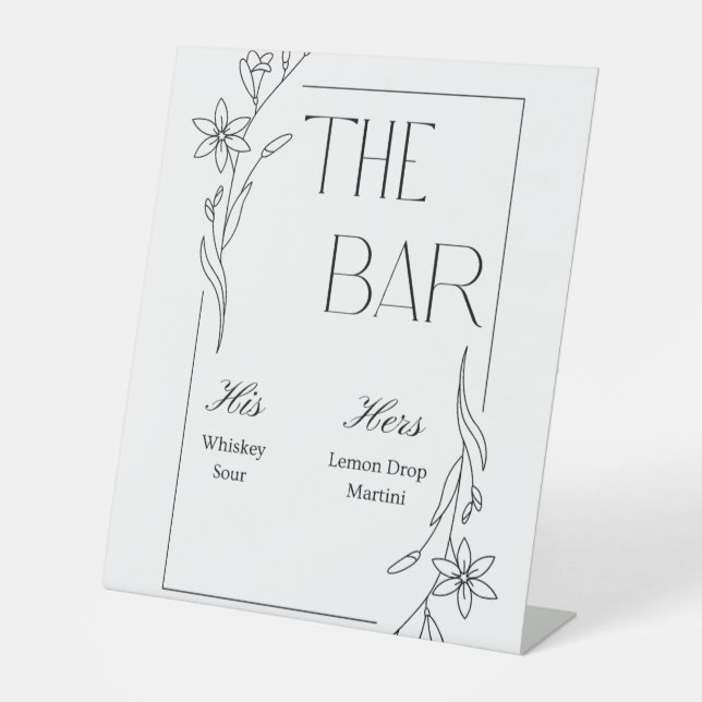 Panneau de la barre de mariage du printemps (Recto)