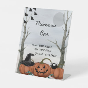 Panneau de la barre Halloween Mimosa, fête d'Hallo