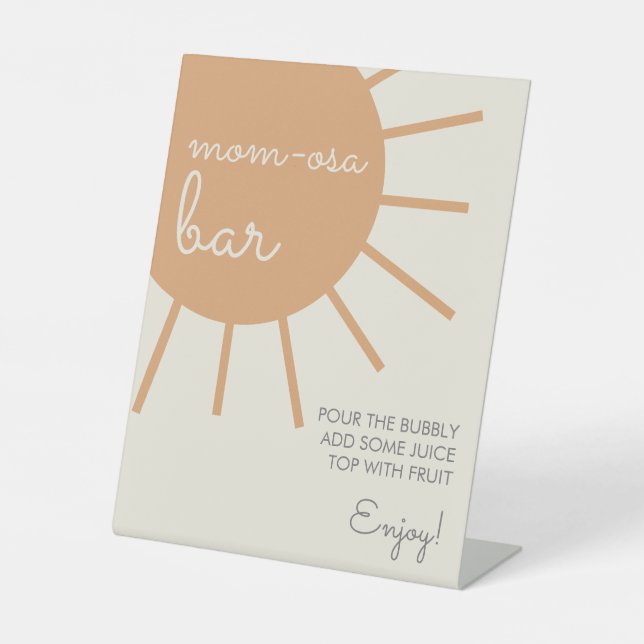 Panneau de la barre Little Ray of Sunshine Mom-Osa (Recto)
