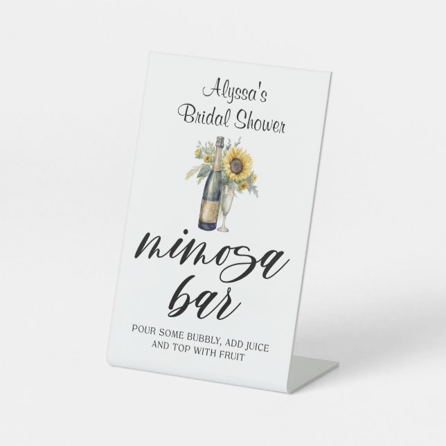 Panneau de la barre Mimosa Tournesol & Champagne p (Recto)