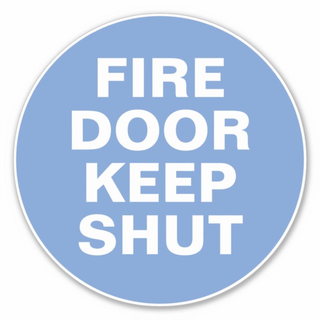 Panneau de la porte d'incendie - Sticker à panneau (Devant)