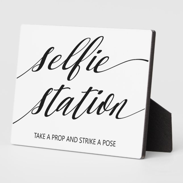 Panneau de la station Selfie Plaque de Tabletop av (Côté)