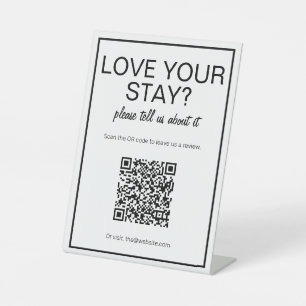 Panneau de la table d'examen du code QR blanc mode