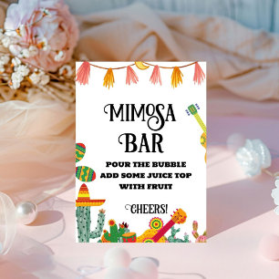 Panneau de la table Fiesta Bachelorette Mimosa