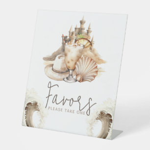 Panneau de la table Pastel Sand Anniversaire Plage