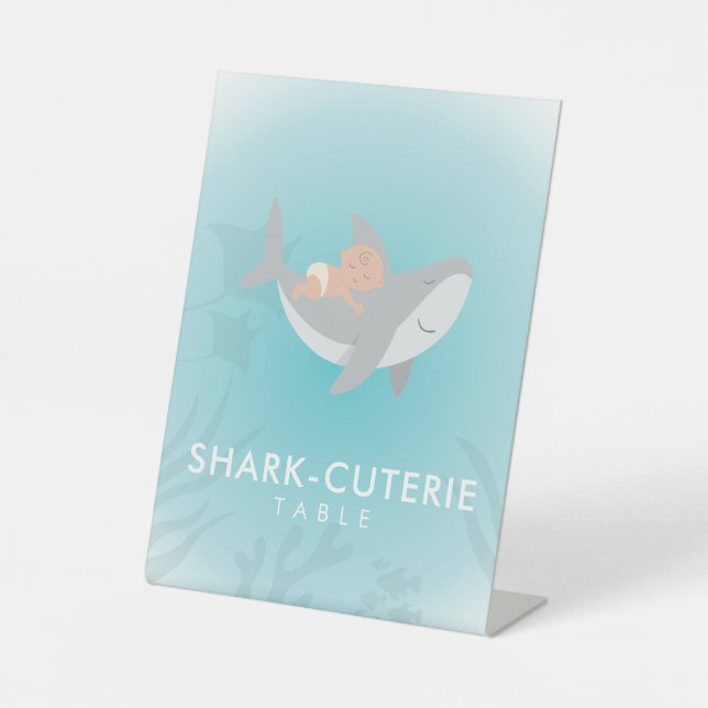 Panneau de la tente Buffet de bébé requin doux (Recto)