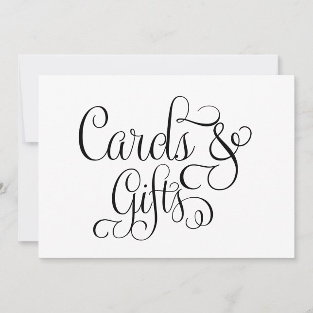 Panneau de mariage Cartes et Cadeaux (Devant)