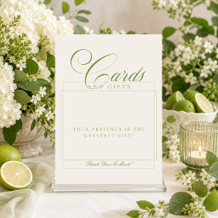 Panneau de mariage Cartes et Cadeaux Classiques Iv