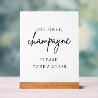 Panneau de mariage Champagne