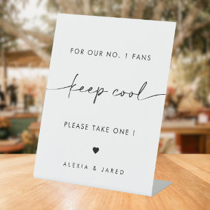 Panneau de mariage élégant minimaliste pour les fa