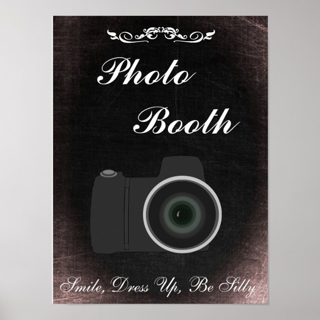 Panneau de mariage pour Photobooth, style tableau  (Devant)