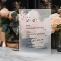 Panneau de menu Fenêtre Clôture Mariage