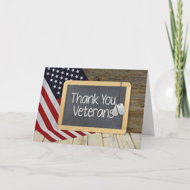 Panneau de Merci des vétérans sur tableau de bord (Devant)