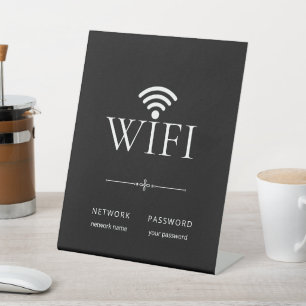 Panneau de mot de passe de réseau WiFi simple mode